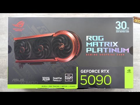 Big brother's New Year gift: Unboxing limited edition ROG 5090 Hacker graphics card.