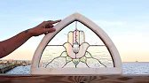 Making this GORGEOUS ARCHED STAINED GLASS & CRYSTAL WINDOW!