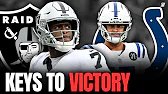 Raiders vs Colts Week 5 Keys to Victory | BOUNCE BACK GAME?