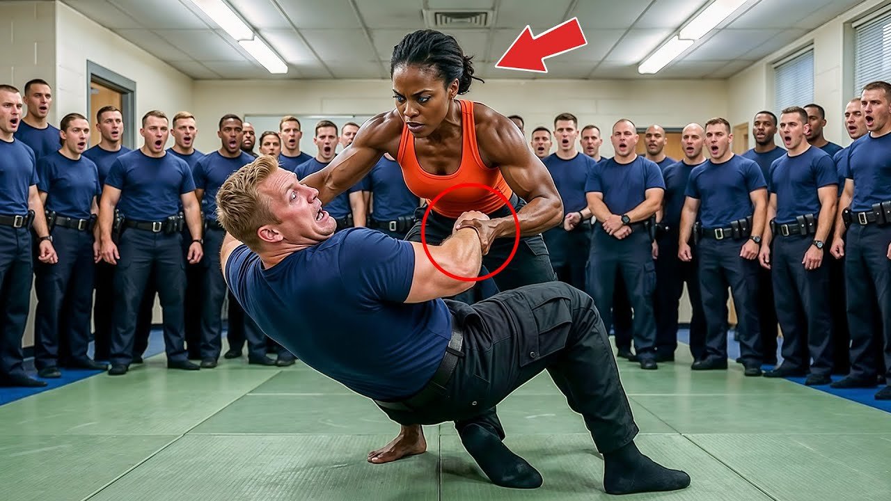 Quit Now — Racist Cop Trips Black Woman, Not Knowing She Is A Marine Combat Legend