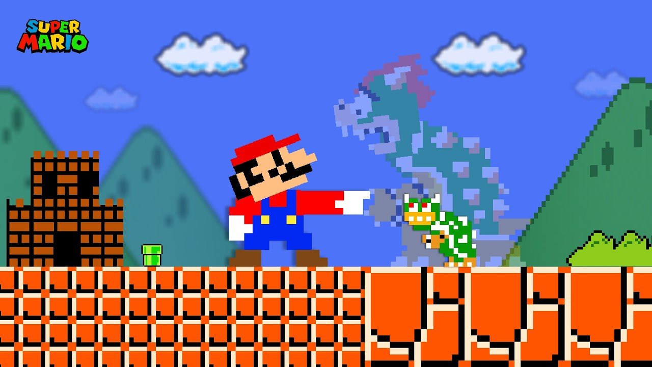 Super Mario Bros., but Mario Can Turn Anything He Wants Tiny | Part 1