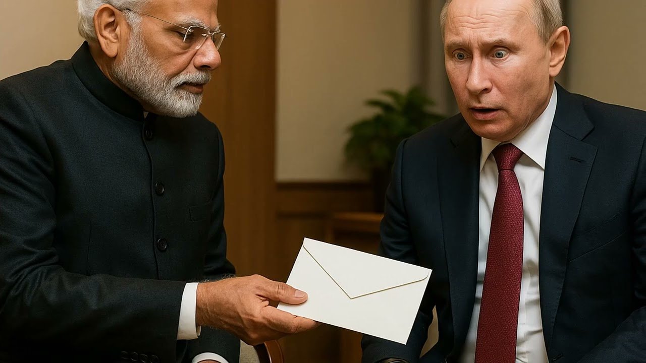 NARENDRA MODI hands a surprising letter to PUTIN, and what was written made him cry!!