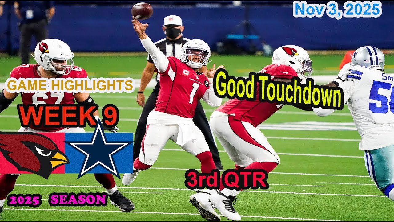 Dallas Cowboys vs Arizona Cardinals Week 9 Game 3rd QTR Highlights NFL Nov 3, 2025