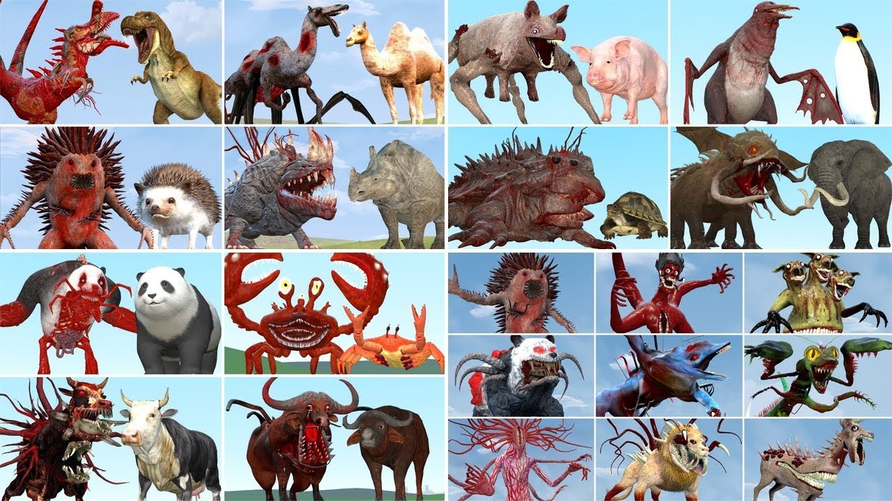 NORMAL VS PARASITED ANIMALS ZOOCHOSIS FAMILY ...