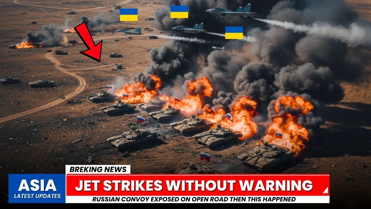 Ukrainian Jet STRIKES Russian Convoy in Broad Daylight – Then This Happened