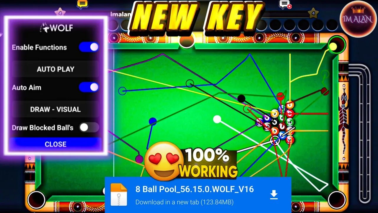 8 BALL POOL MOD MENU 2025 (SHOW PREDICTIONS & DRAW POCKET) NO ROOT FOR FREE EASY METHOD (مهكرة)