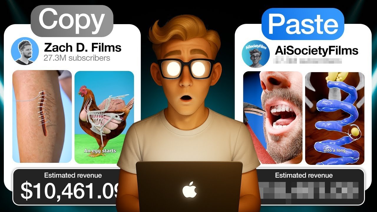 I copied a $100k/month Youtube Shorts Channel...