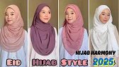 Eid Special Hijab Style 2025 । Try These Hijab Style On Eid Day । Hijab Tutorial।