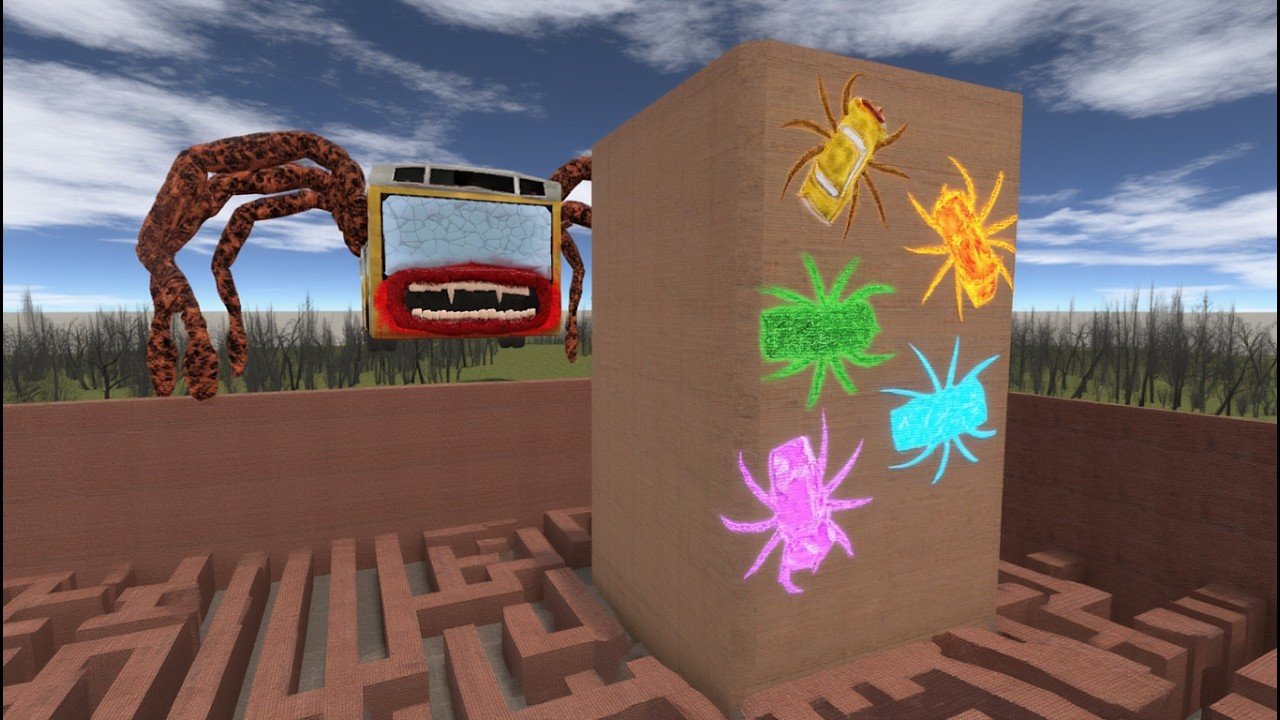 Tiny Colourful Bus Eater's Hiding From Giant Car Eater? Episode 1