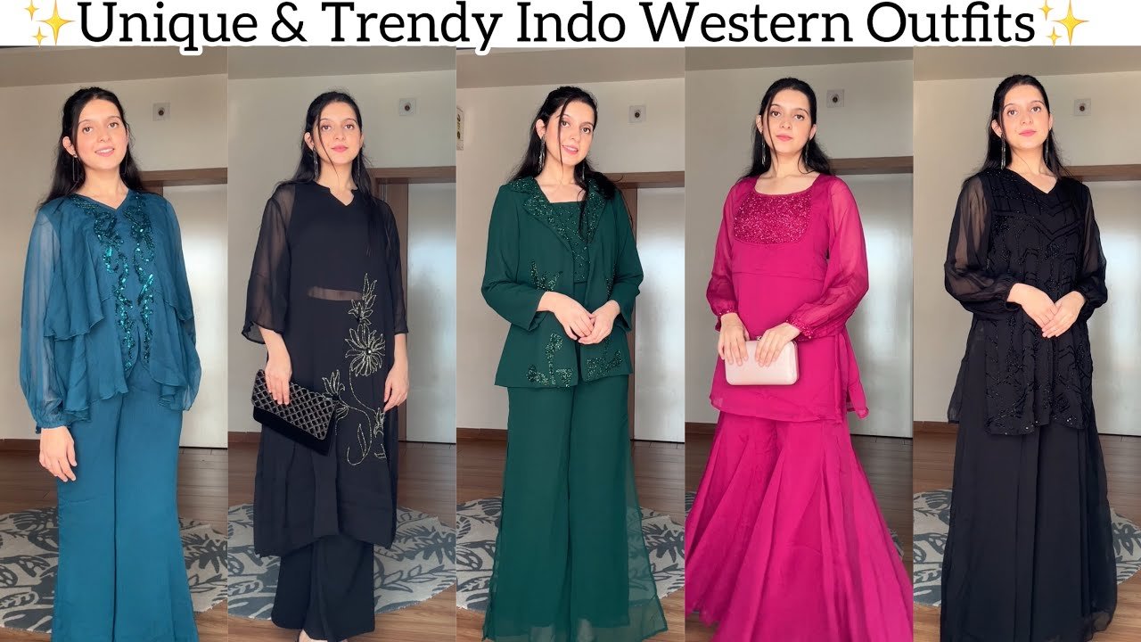 Unique & Trendy Indo Western Dresses Ft. Mynt...