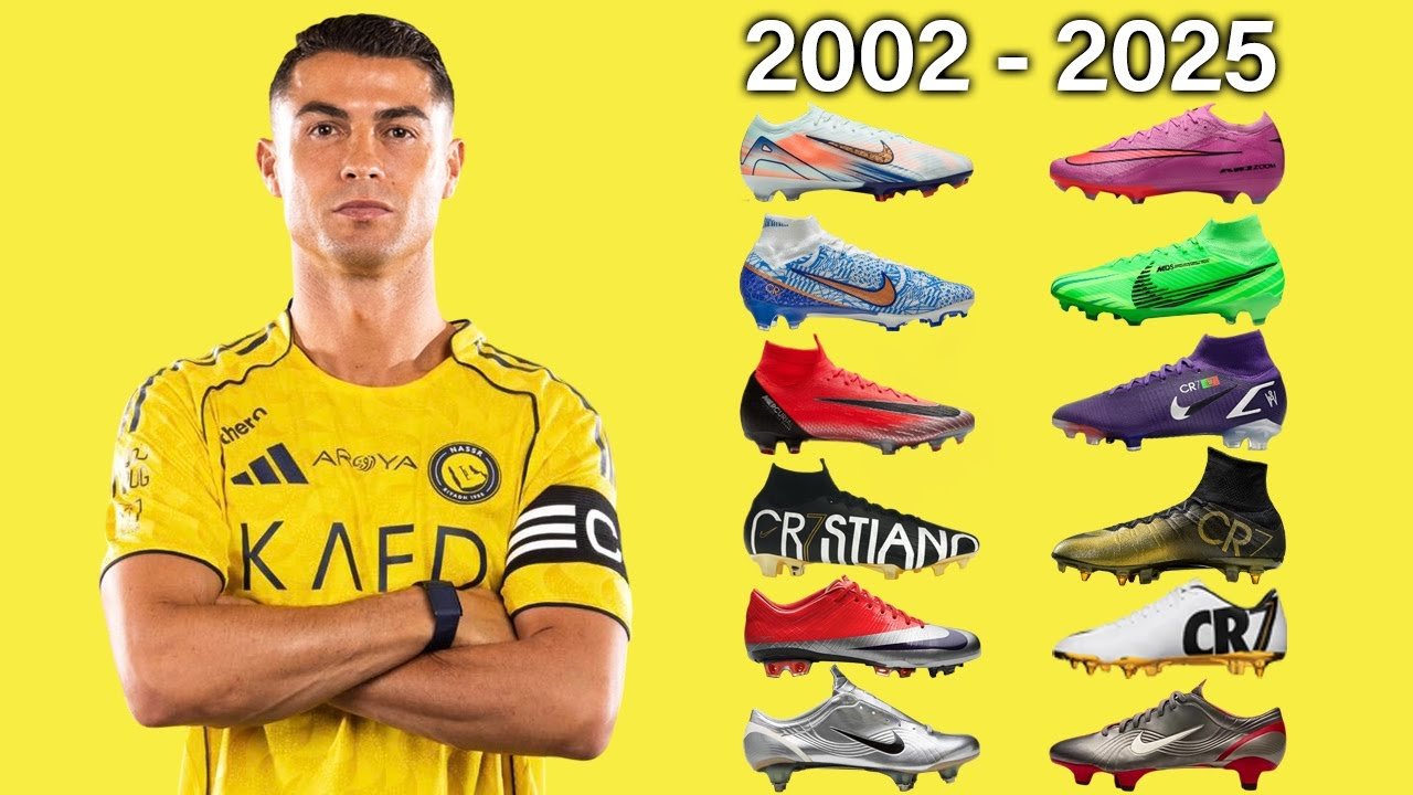 CRISTIANO RONALDO - NEW SOCCER CLEATS AND ALL FOOTBALL BOOTS 2002-2025