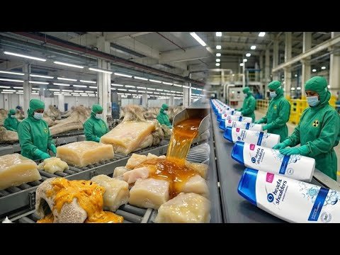 Inside the Shampoo Factory — From Animal Fat to Hair Care | Full Process