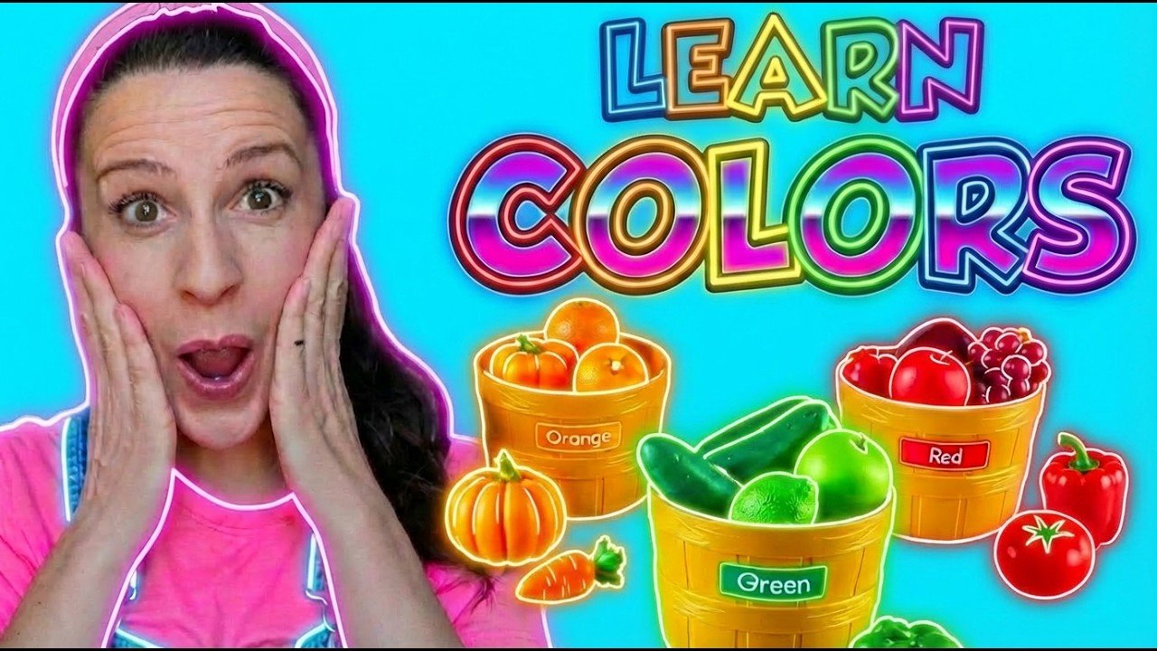 Learn Colors, Fruits and Vegetables with Ms Rachel | Toddler Learning Video | Speech | Reaction