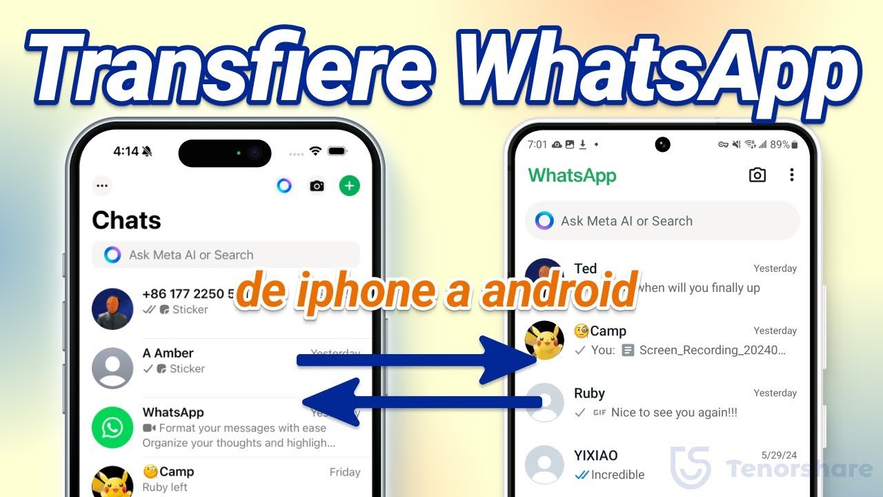 Cómo Pasar WhatsApp de iPhone a Android 2026 | mover TODO de chats de WhatsApp