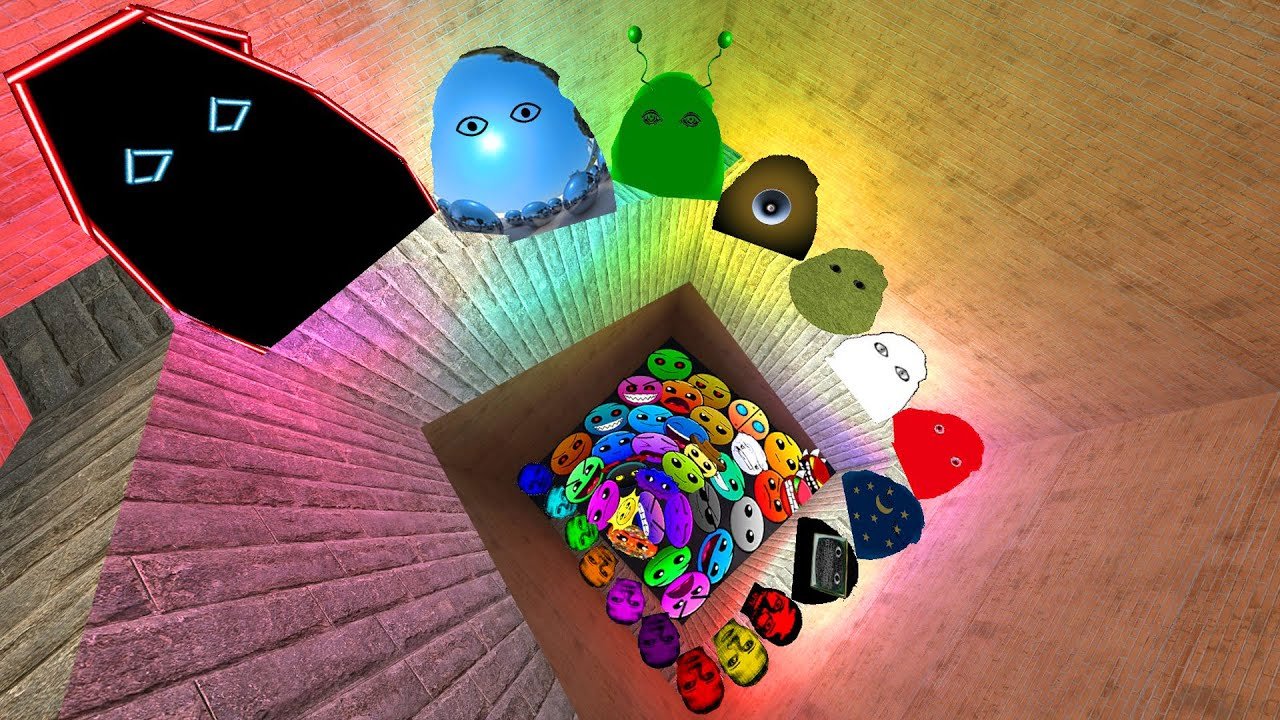 Angry Munci Family and Selene Family and Obunga Nextbot Lobotomy Dash Nextbots Chase me in Maze Gmod