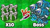 PVZ 1 Magical Hybrid - 10 ULTIMATE GREEN BOX vs 3 FROST GIANT ZOMBIE - Who Will Win?