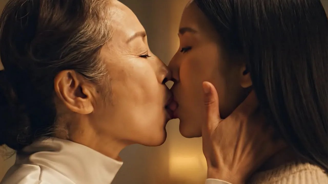 Mature Japanese Woman Falls for a Younger Woman