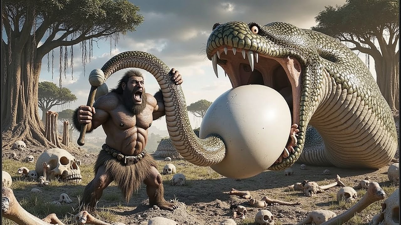 Prehistoric Humans vs Titanoboa | Life Millio...