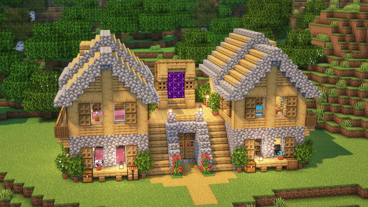 Minecraft: Simple Survival House | Tutorial🏡