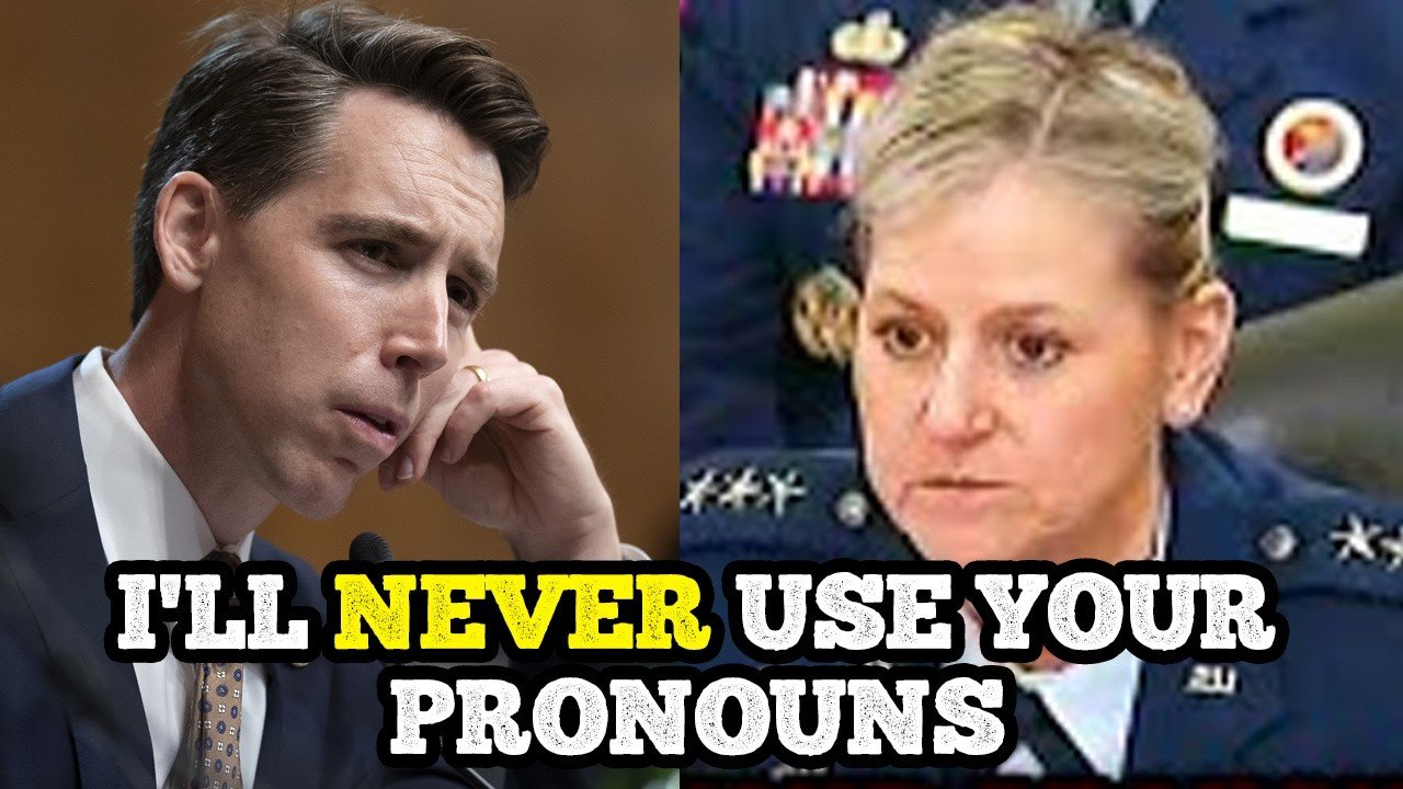 Congress ERUPTS In Applause As Senator Josh Hawley SHUTS DOWN Leftist General On Gender Pronouns