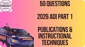 2026 ADI Part 1 50 Quiz Questions on Publications and Instructional Techniques