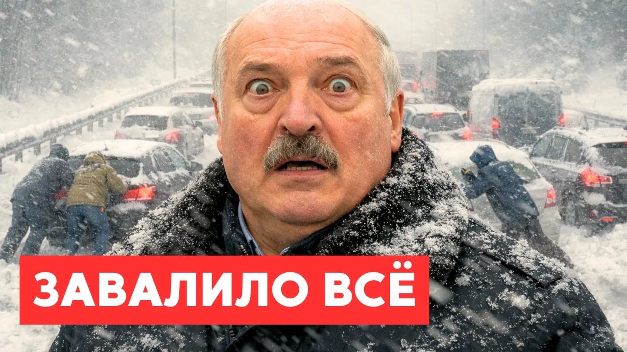 Полная ОСТАНОВКА страны! Беларусь ушла под снег! НИКОГО НЕТ!