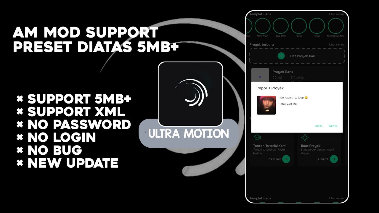 ALIGHT MOTION MOD TERBARU 2025‼️|| ULTRA MOTION SUPPORT PRESET 5MB #alightmotion #mod