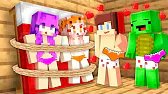 TIED ZOEY and MIA vs JJ and Mikey in Minecraft - Maizen