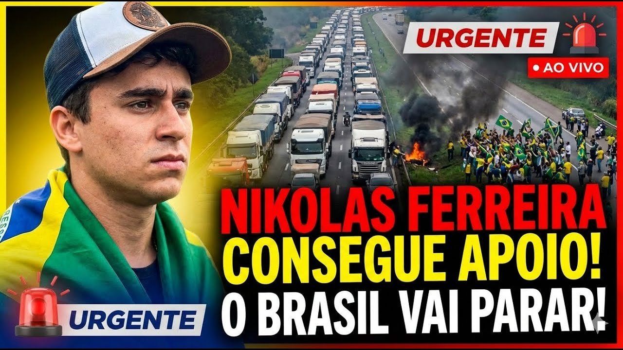 CAMINHADA DE NIKOLAS FERREIRA CONSEGUE O APOIO DOS CAMINHONEIROS E O BRASIL VAI PARAR DIA 25!