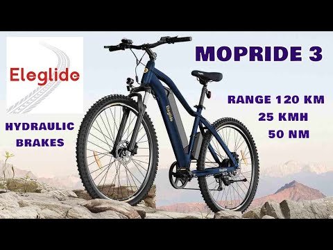 Ebike Eleglide Mopride 3 - 250W 48V 12Ah 50Nm 29" Tires - Speed 25kmh Range 120km - Unboxing & Test