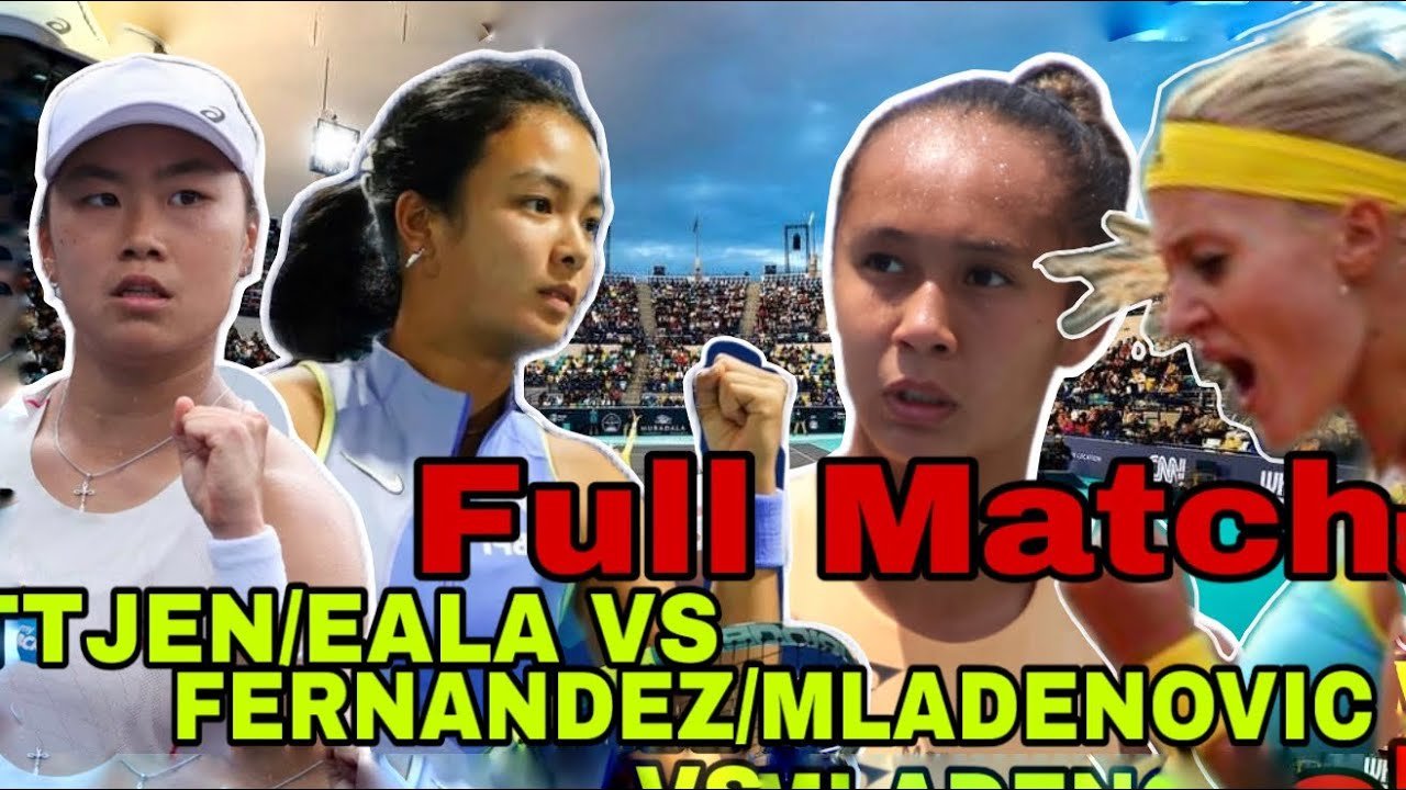 Full Match: Alex Eala/Tjen vs Fernandez Mladenovic Full Match | Alex Doubles #alexeala #tennis