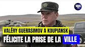 valeri guerassimov, sur le front, félicite la libération et la prise russe de koupiansk