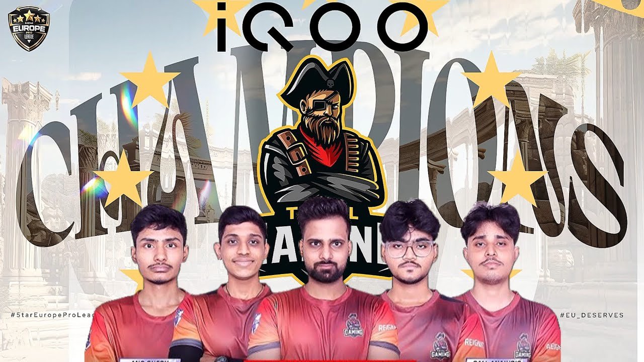 CHAMPION OF EUROPE 5 STAR LEAGUE | IQOO TOTAL GAMING ESPORTS | DELETE, SHANKY, MAFIA, AZTEC