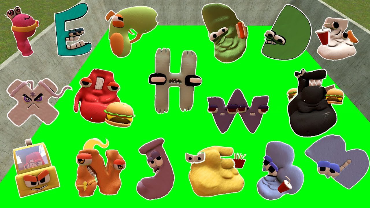 DESTROY 3D ALPHABET LORE FAMILY in TOXIC HOLE - Garry's Mod!
