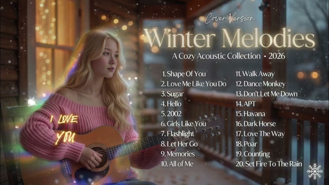 Top Pop Songs 2026 Acoustic Version ☃️ Winter Melodies & Sing Along