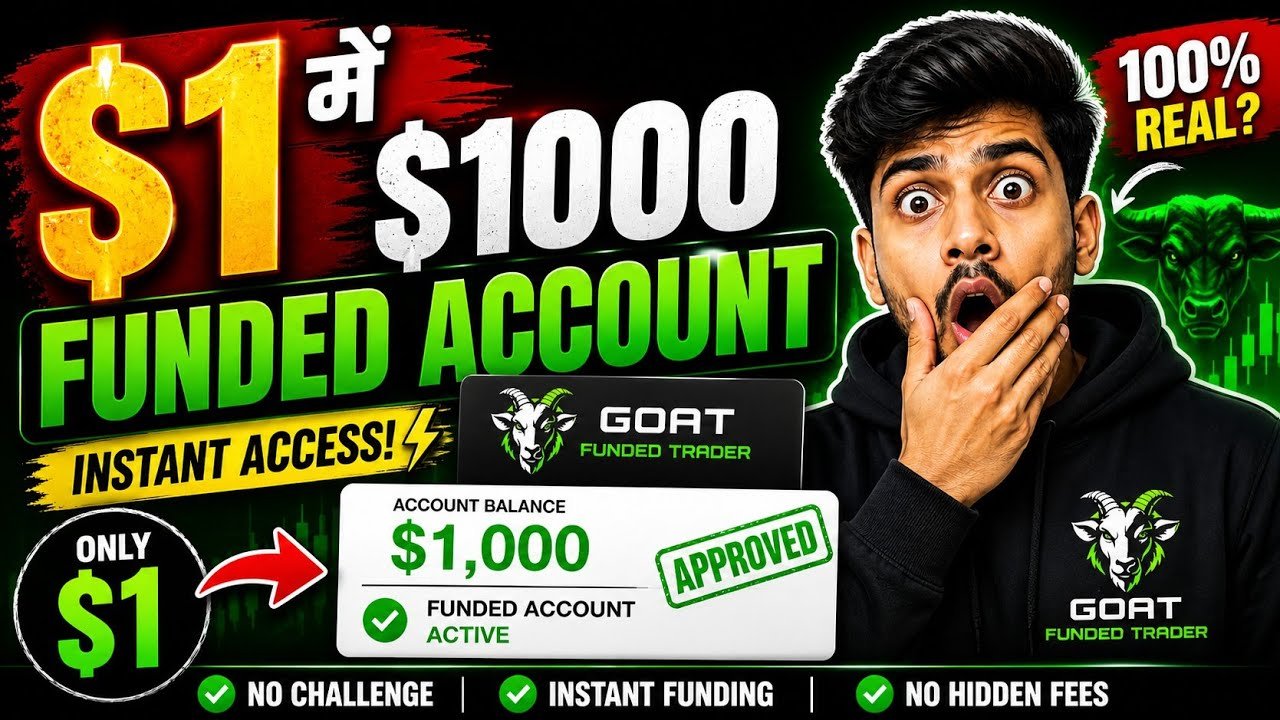 Goat Funded Trader 1 Dollar Account 🔥 Full review | Goat Funded Rrader 1 Dollar Account Rules