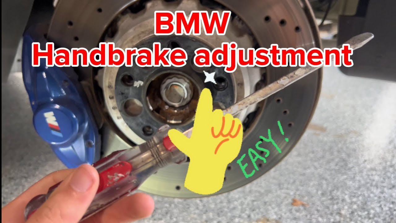 How to adjust your handbrake on your BMW F series DIY