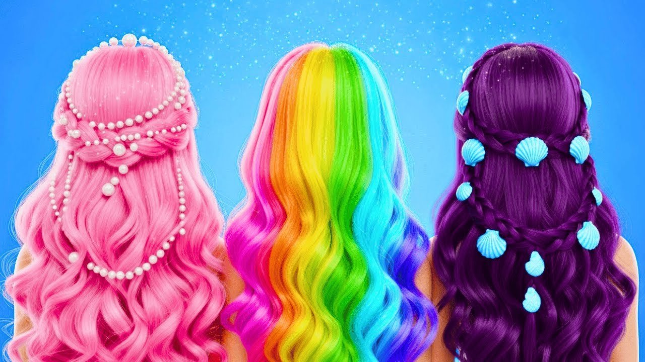 Pink Hair for MERMAID 💖 Gorgeous Mermaid Makeover