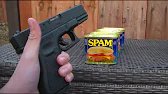 Umarex Glock 19 gen 3 co3 bb gun vs Spam Cans / Ballistic Test
