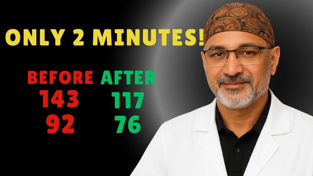 SENIORS, 3 Breathing Tricks to INSTANTLY Lower Blood Pressure | Dr. Pradip Jamnadas