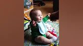 Baby laughing