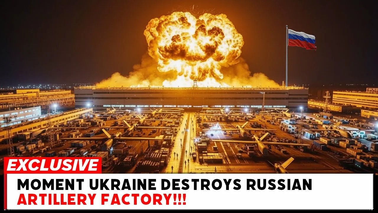 Ukraine Drones DESTROYS Russian $7,000,000,000 Artillery Factory!