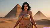 Curvy Belly Dance at the Pyramids of Giza Egyptian Oriental Performance 4K