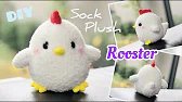 DIY Kawaii Rooster Sock Plush! Sew a DIY toy softies using socks! EASY FUN craft tutorial