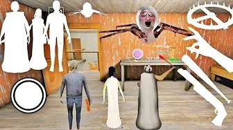 Playing as granny grandpa seldrina and spider angelina in granny 1 hack mode #granny