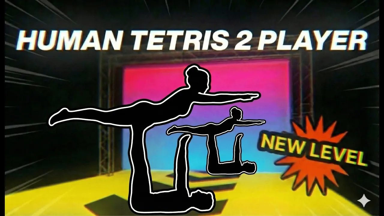 HUMAN TETRIS Immersive Interactive Warm Up #3 | 2 Player