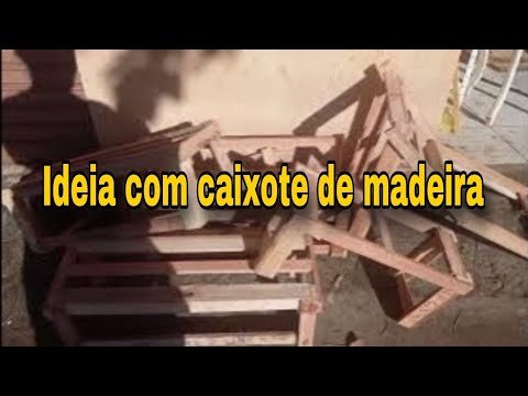 o que fazer com caixote de madeira