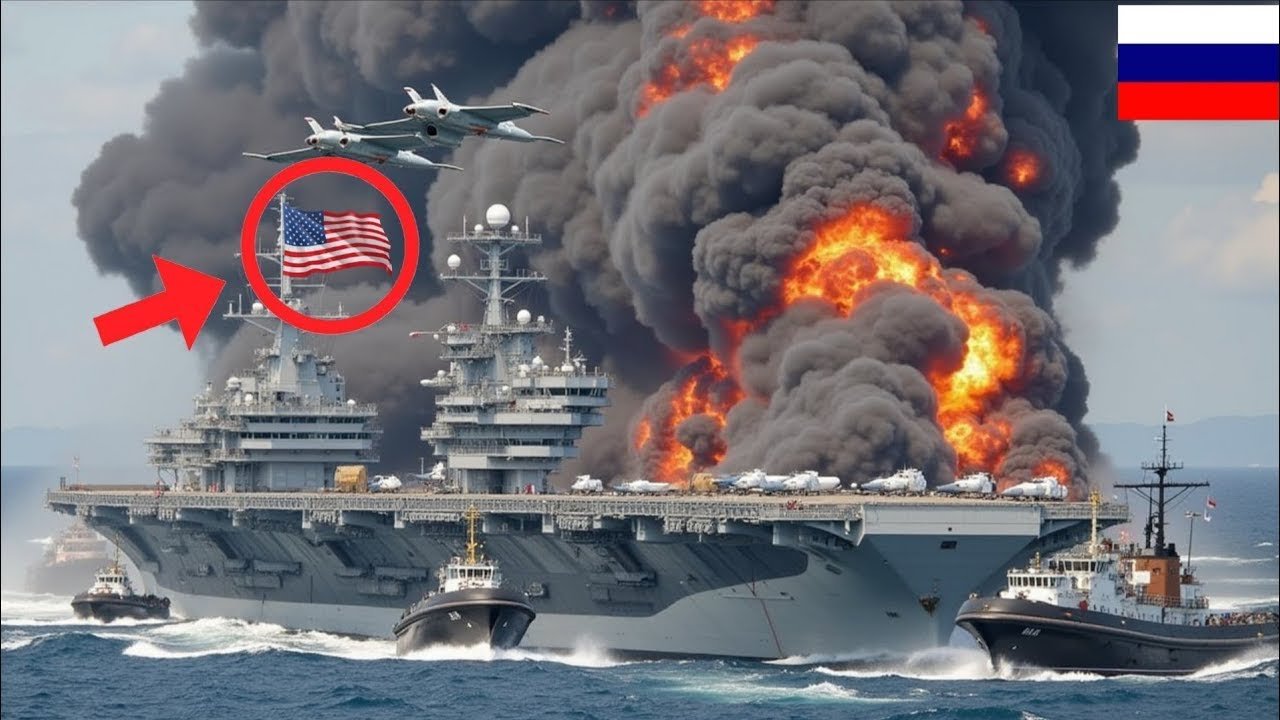 13 minute ago, a US aircraft carrier carrying 100 fighter jets was destroyed by a Russian Yak-141