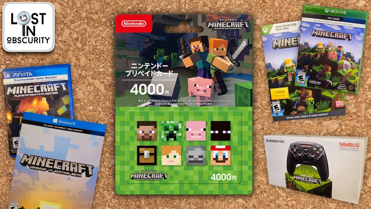 Physical Digital Versions of Minecraft - Lost...