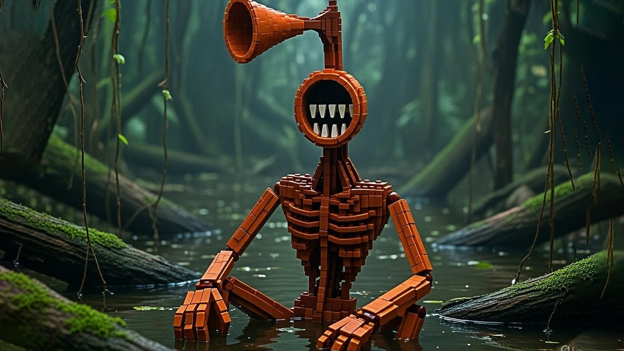 SIREN HEAD LEGO MEME